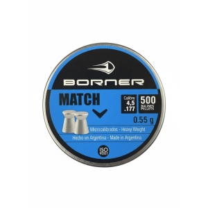 Borner Match, 4,5 мм, 0,55 гр 500 шт