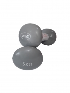 Купить Гантели виниловые пара LiveUp VINYL DUMBBELL EGG HEAD  Фото 