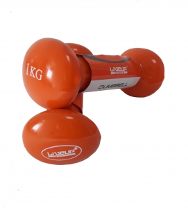 Купить Гантели виниловые пара LiveUp VINYL DUMBBELL EGG HEAD  Фото 