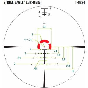 Купить Vortex Strike Eagle 1-8х24 FFP с сеткой EBR-8 (MOA)  Фото 7